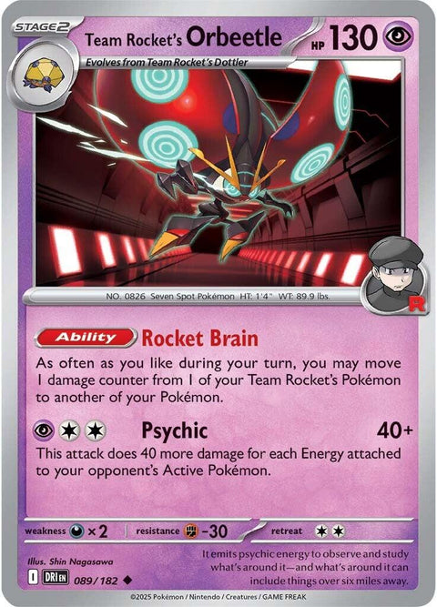 Team Rocket's Orbeetle (089/182) [Scarlet & Violet: Destined Rivals]