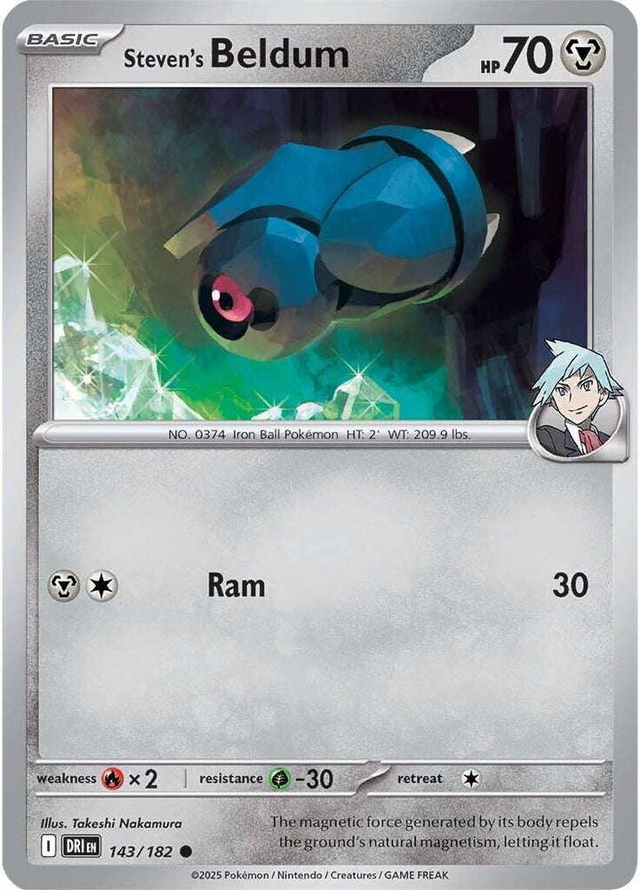 Steven's Beldum (143/182) [Scarlet & Violet: Destined Rivals]