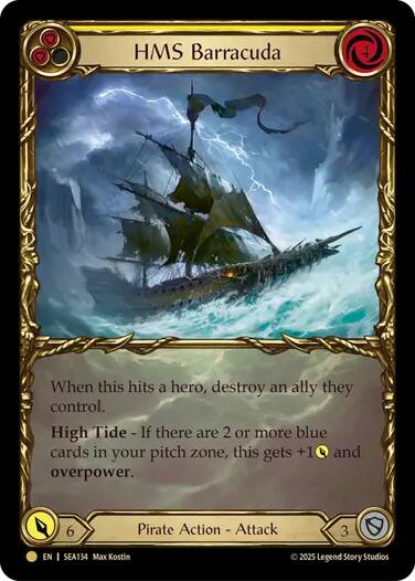 HMS Barracuda (Treasure) [SEA134] (High Seas)  Cold Foil