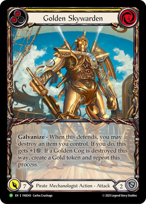 Golden Skywarden [FAB343] (Promo)  Rainbow Foil