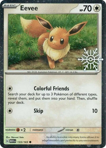 Eevee (133/165) (Holiday Calendar) [Miscellaneous Cards]