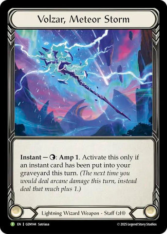 Volzar, Meteor Storm [GEM144-CF] (GEM Pack 5)  Cold Foil