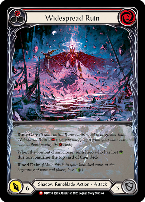 Widespread Ruin (Extended Art) [DTD139] (Dusk Till Dawn)  Rainbow Foil