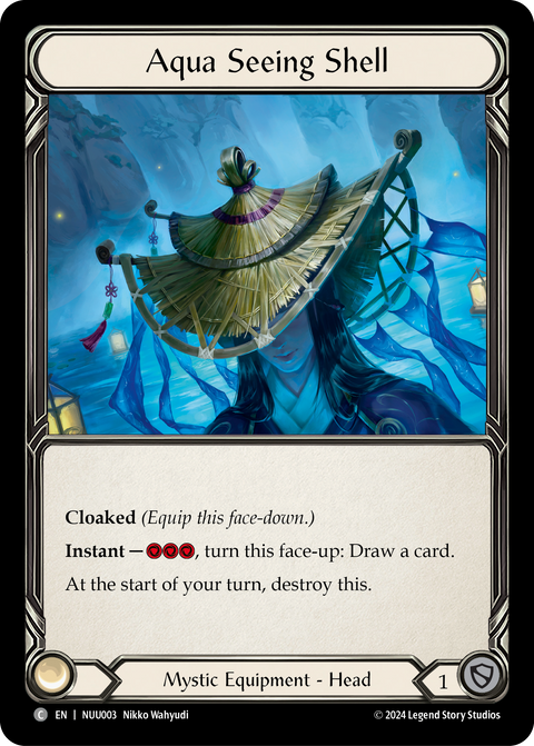 Aqua Seeing Shell [NUU003] (Part the Mistveil Nuu Blitz Deck)