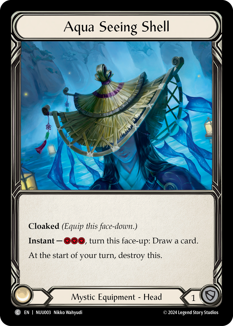 Aqua Seeing Shell [NUU003] (Part the Mistveil Nuu Blitz Deck)