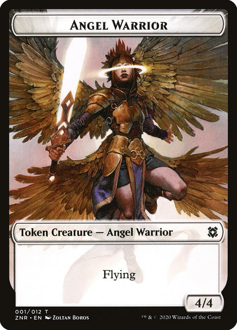 Angel Warrior // Insect Double-sided Token [Zendikar Rising Tokens]