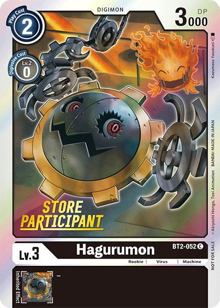 Hagurumon [BT2-052] (Store Participant) [Release Special Booster Promos]