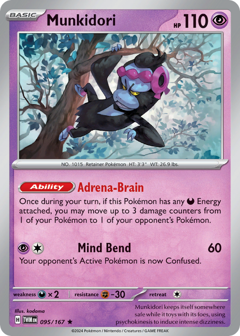Munkidori (095/167) (Theme Deck Exclusive) [Scarlet & Violet: Twilight Masquerade]