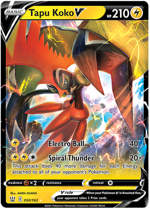 Tapu Koko V (050/163) [Sword & Shield: Battle Styles]