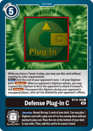 Defense Plug-In C [BT10-105] [Xros Encounter]