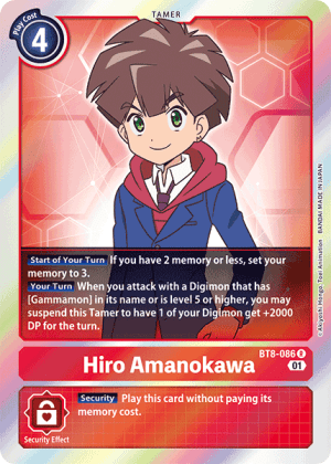 Hiro Amanokawa [BT8-086] (Double Pack Set 02) [New Awakening]