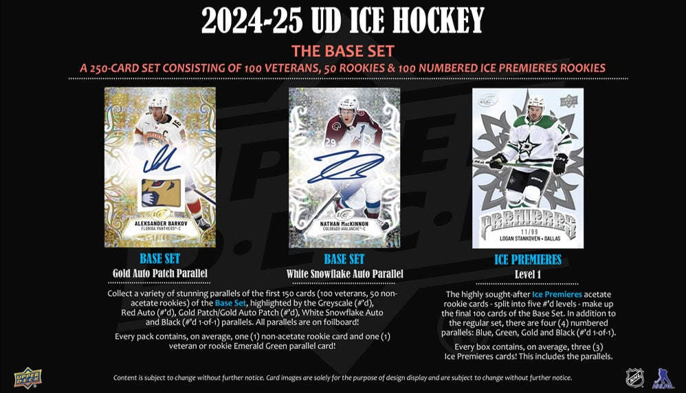 2024-25 UPPER DECK ICE HOCKEY HOBBY BOX