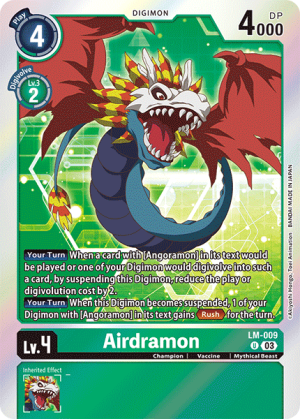Airdramon [LM-009] (English Exclusive) [Exceed Apocalypse Pre-Release Cards]