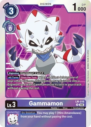 Gammamon [LM-016] (English Exclusive) [Exceed Apocalypse Pre-Release Cards]