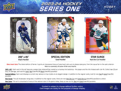 2023-24 Upper Deck Series 1 Hobby Box  (Available Instore)