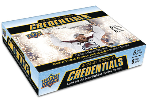 2022-23 UPPER DECK CREDENTIALS HOCKEY HOBBY BOX