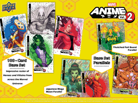 2023 UPPER DECK MARVEL ANIME VOLUME 2 HOBBY BOX