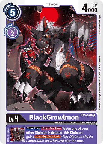 BlackGrowlmon [BT5-076] [Battle of Omni]
