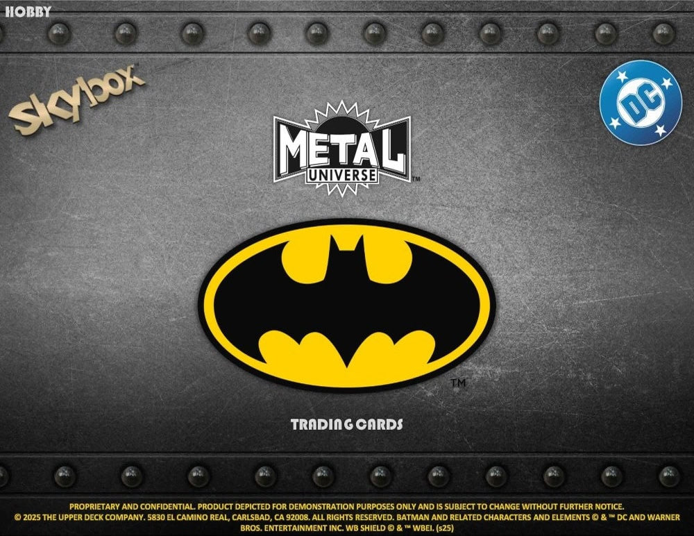 2025 UPPER DECK SKYBOX METAL UNIVERSE BATMAN HOBBY BOX (Available Instore)