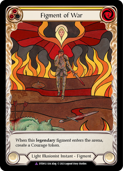 Figment of War // Bellona, Archangel of War (Marvel) [DTD012] (Dusk Till Dawn)  Cold Foil