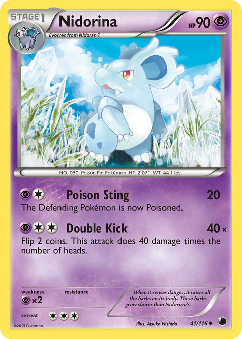 Nidorina (41/116) [Black & White: Plasma Freeze]
