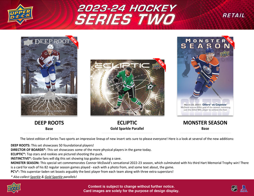 2023-24 UPPER DECK SERIES 2 HOCKEY TIN (PRE-ORDER)