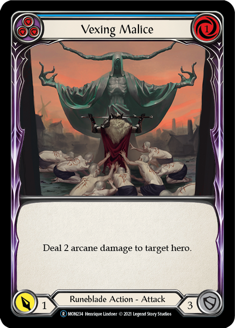 Vexing Malice (Blue) [U-MON234] (Monarch Unlimited)  Unlimited Normal