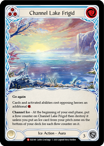 Channel Lake Frigid (Alternate Art) [ELE146] (Tales of Aria)  1st Edition Rainbow Foil