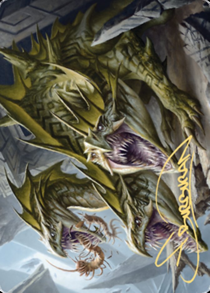 Grakmaw, Skyclave Ravager Art Card (Gold-Stamped Signature) [Art Series: Zendikar Rising]