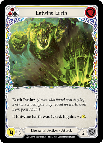 Entwine Earth (Yellow) [U-ELE095] (Tales of Aria Unlimited)  Unlimited Rainbow Foil