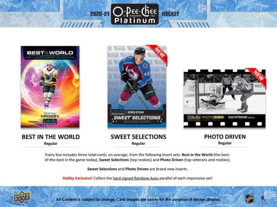 2020-21 O-PEE-CHEE Hockey Platinum Hobby Box (Available Instore)