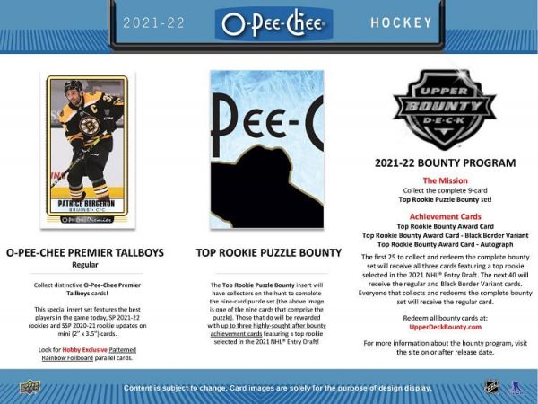 2021-22 Upper Deck O-Pee-Chee Hockey Hobby Box (Available Instore)