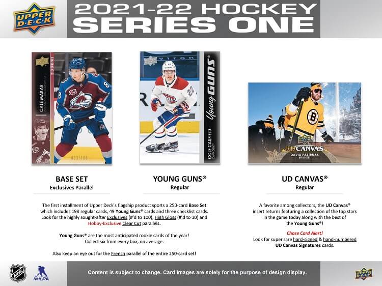 2021-22 Upper Deck Series 1 Hobby Box (Available Instore)