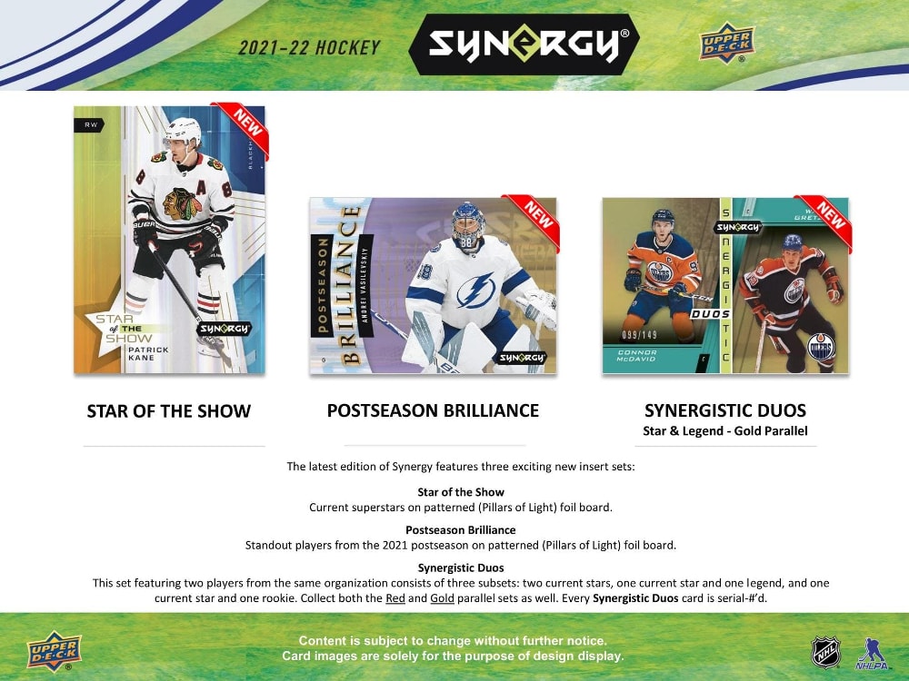 2021-22 UIpper Deck Synergy Hockey Hobby Box