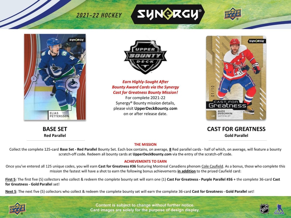 2021-22 UIpper Deck Synergy Hockey Hobby Box