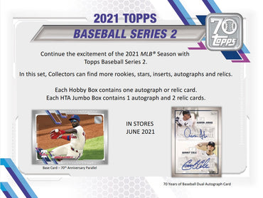 2021 Topps Baseball Series 2 Hobby Box