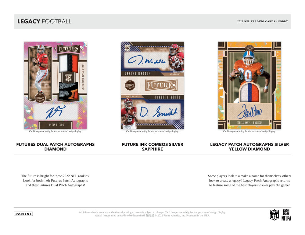 2022 Panini Legacy Football Hobby Box