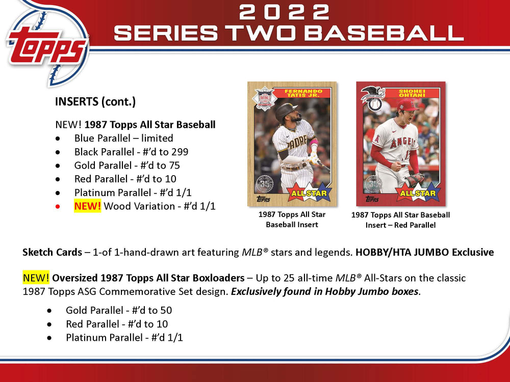 2022 Topps Baseball Series 2 Hobby Box