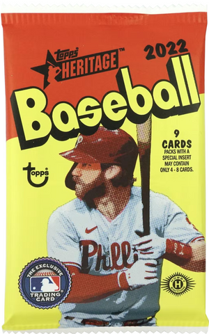 2022 Topps Heritage Baseball Hobby Pack