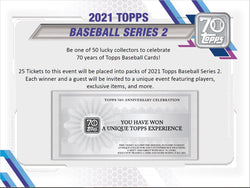 2021 Topps Baseball Series 2 Hobby Box