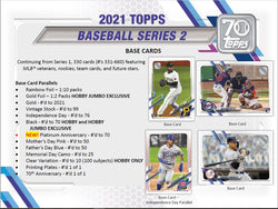 2021 Topps Baseball Series 2 Hobby Box