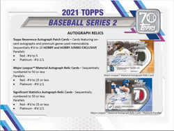 2021 Topps Baseball Series 2 Hobby Box