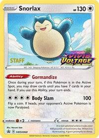 Snorlax - SWSH068 (Prerelease Promo) [Staff] [SWSH: Sword & Shield Promo Cards]