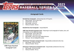 2023 TOPPS SERIES 1 BASEBALLHOBBY BOX