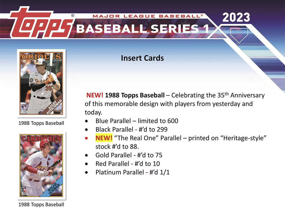 2023 TOPPS SERIES 1 BASEBALLHOBBY BOX