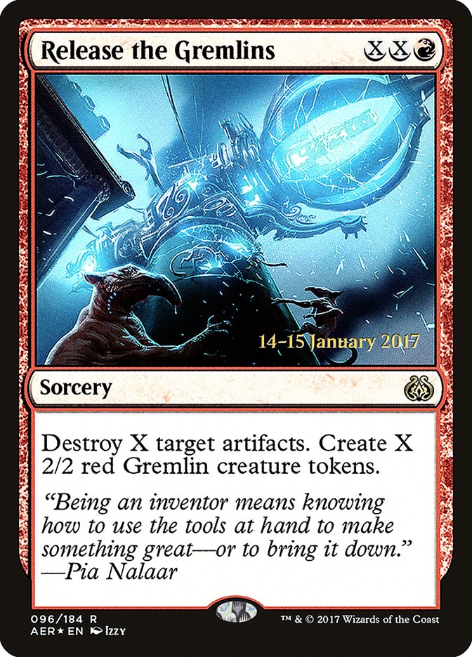 Release the Gremlins (Prerelease Promo) [Aether Revolt Prerelease Promos]