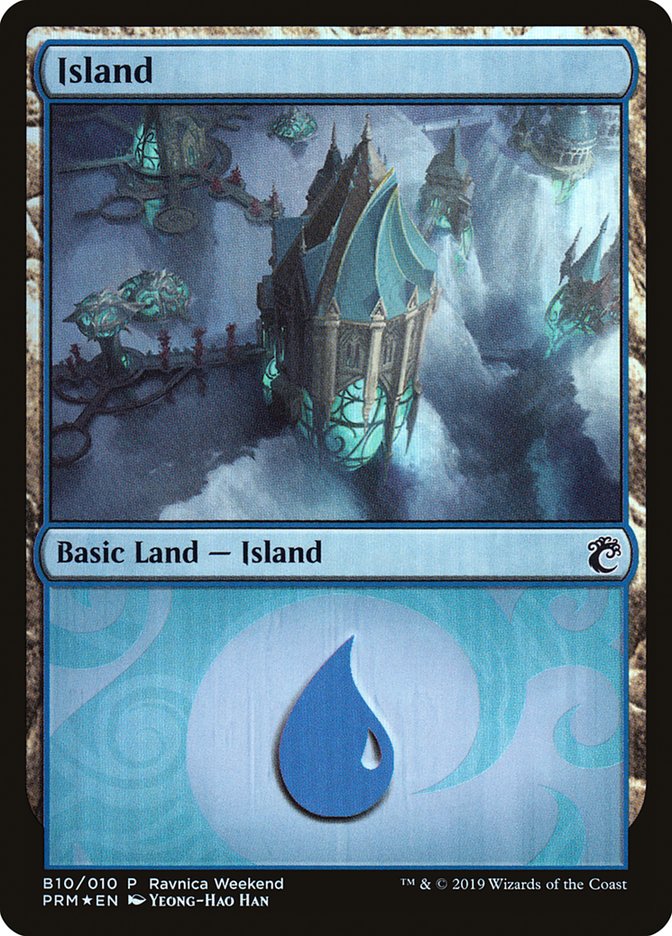 Island - Simic (B10) [RNA Ravnica Weekend]