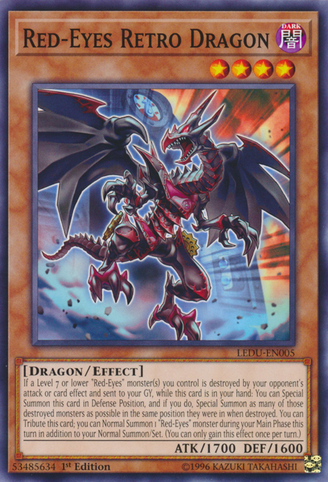 Red-Eyes Retro Dragon [LEDU-EN005] Common