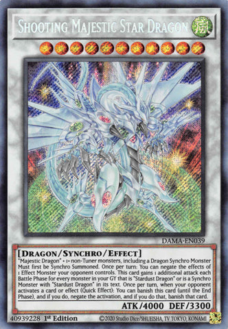 Shooting Majestic Star Dragon [DAMA-EN039] Secret Rare