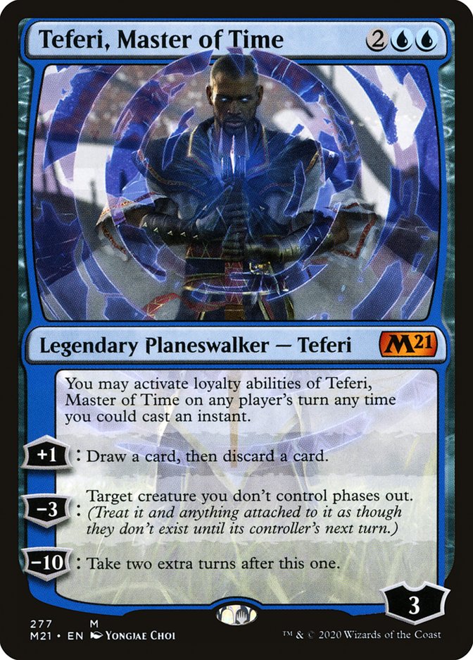 Teferi, Master of Time (Alternate Art) (277) [Core Set 2021]